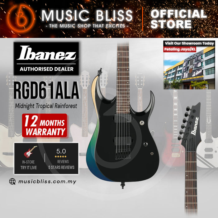 Ibanez Axion Label RGD61ALA Electric Guitar - Midnight Tropical Rainforest