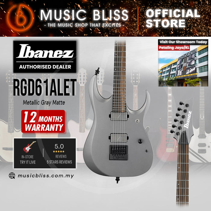 Ibanez Axion Label RGD61ALET Electric Guitar - Metallic Gray Matte