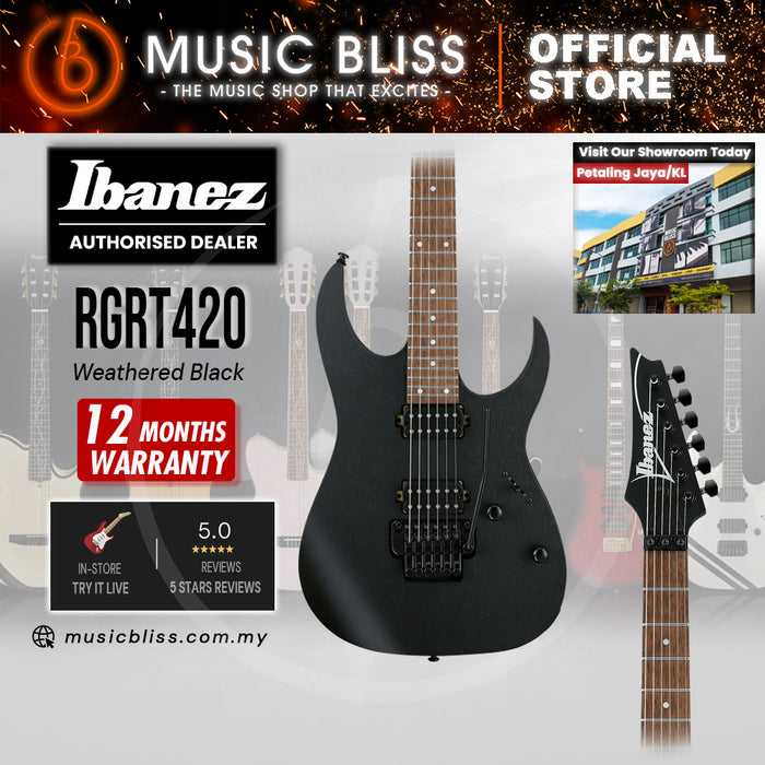 Ibanez RGRT420 Electric Guitar - Weathered Black