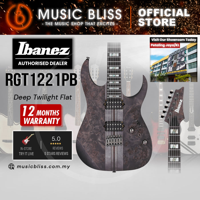 Ibanez Premium RGT1221PB Electric Guitar - Deep Twilight Flat