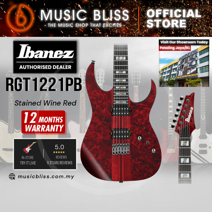 Ibanez Premium RGT1221PB Electric Guitar - Stained Wine Red