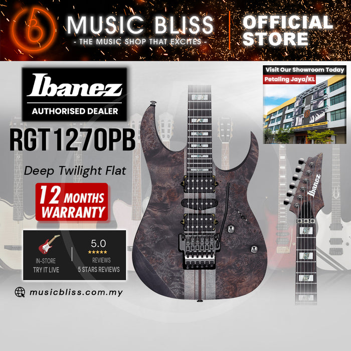Ibanez Premium RGT1270PB Electric Guitar - Deep Twilight Flat