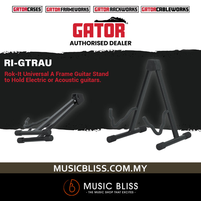 Gator Rok-It RI-GTRAU Universal A-Frame Stand for Acoustic or Electric Guitar