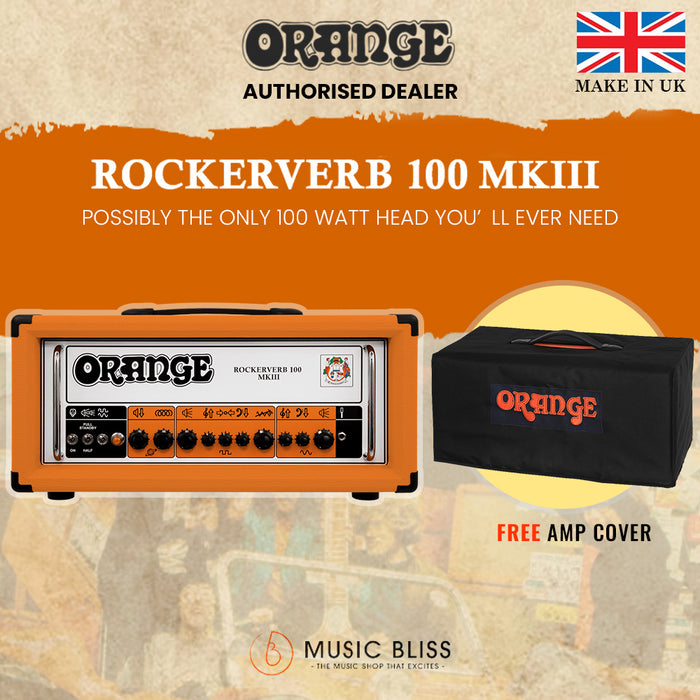 Orange Rockerverb 100 MKIII 2-channel Tube Head (Made in UK) w/ Free ...