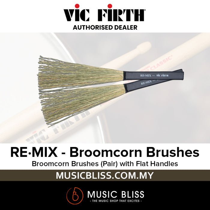 Vic Firth RM1 RE.MIX Brushes Broomcorn