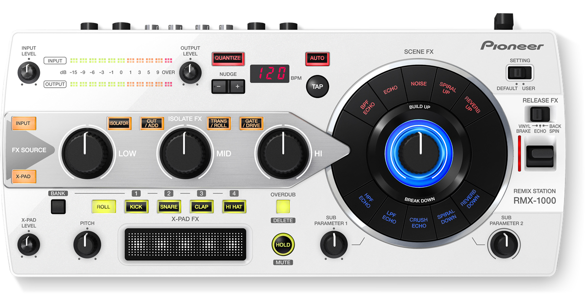 Pioneer DJ RMX-1000 Performance Effects System - White - Music Bliss Malaysia