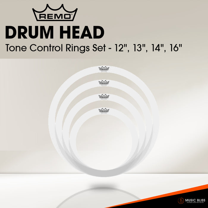 Remo Tone Control Rings Set - 12", 13", 14", 16"
