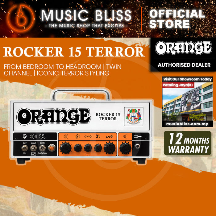 Orange Rocker 15 Terror 15-watt 2-channel Tube Head