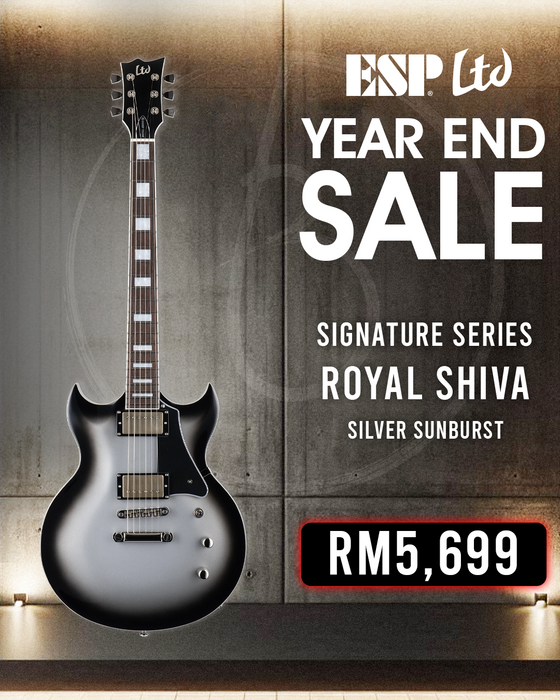 ESP LTD Signature Bill Kelliher Royal Shiva Electric Guitar - Silver Sunburst