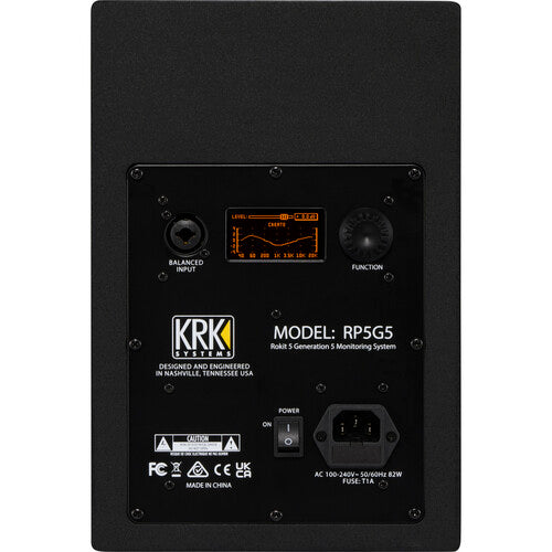 KRK ROKIT 5 G5 5" Powered Studio Monitor with Gator Studio Monitor Isolation Pads - Pair - Music Bliss Malaysia