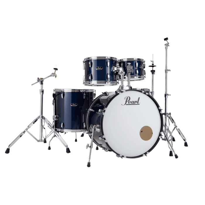 Pearl Roadshow 5-piece Drum Set with Drumstick and Throne - 22 Inch Bass Drum - Royal Blue Metallic