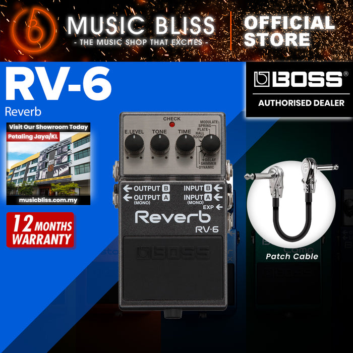 Boss RV-6 Digital Reverb Guitar Effects Pedal