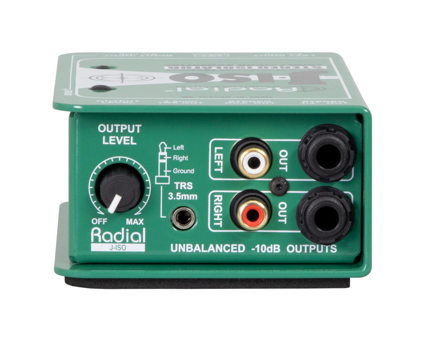 Radial Engineering J-Iso Stereo +4dB to -10dB converter - Music Bliss Malaysia