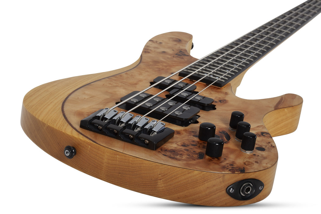Schecter Reaper-4 Electric Bass Guitar - Natural Satin