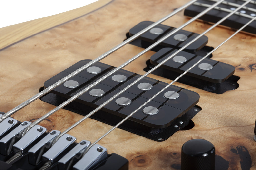 Schecter Reaper-4 Electric Bass Guitar - Natural Satin