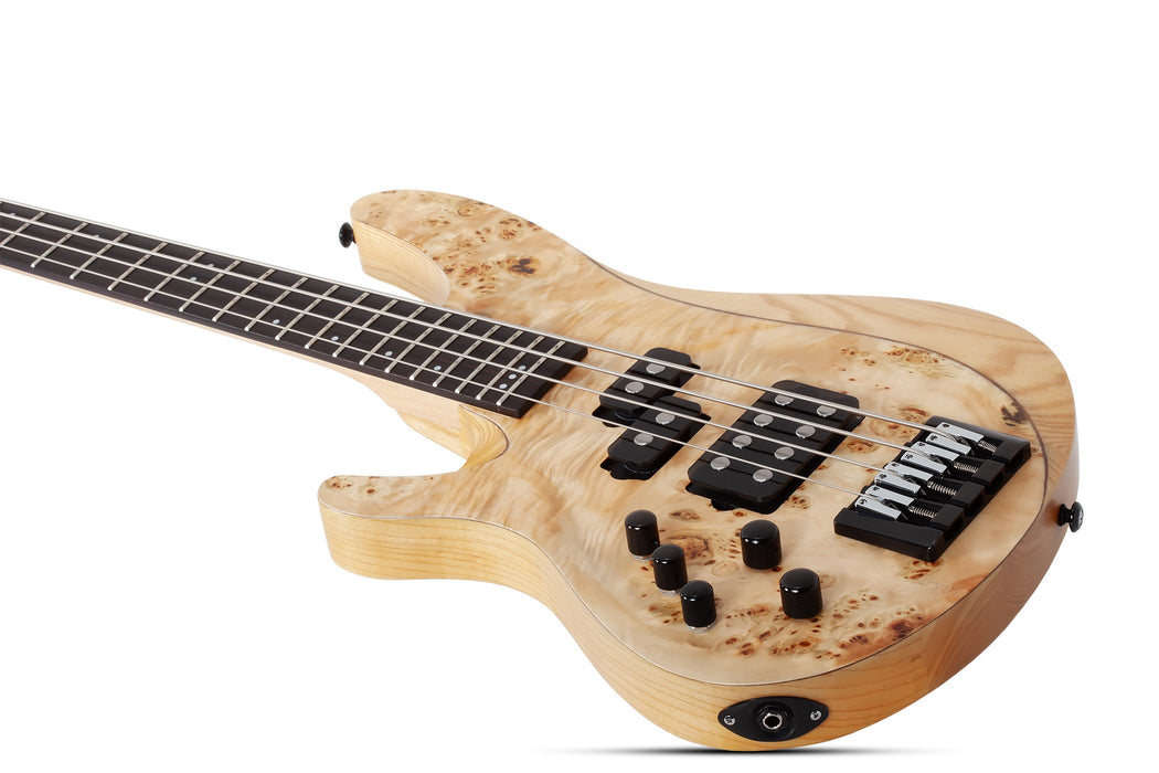 Schecter Reaper-4 Left-Handed Electric Bass Guitar - Natural Satin