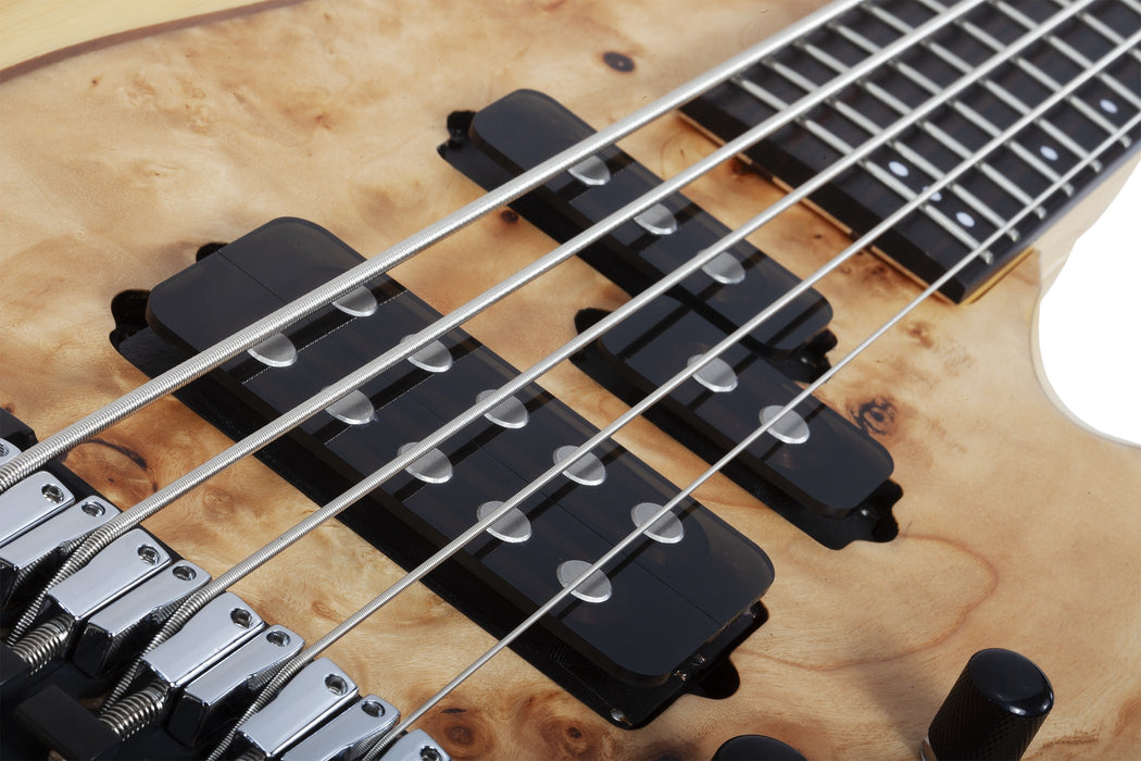 Schecter Reaper-5 Electric Bass Guitar - Natural Satin