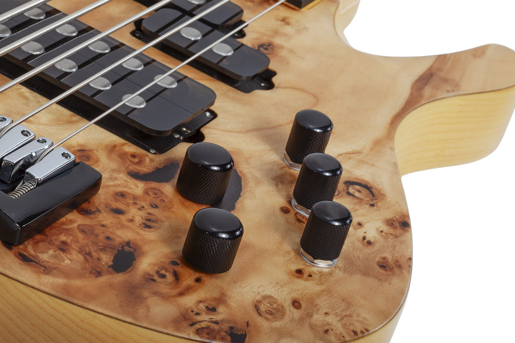 Schecter Reaper-5 Electric Bass Guitar - Natural Satin