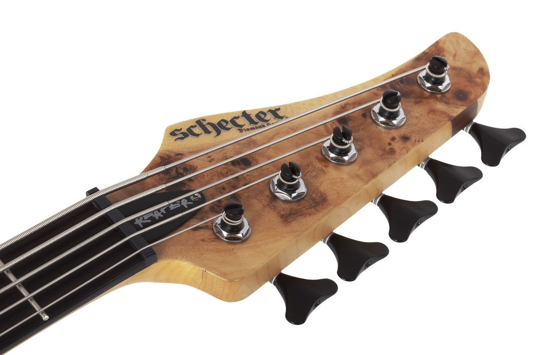 Schecter Reaper-5 Electric Bass Guitar - Natural Satin