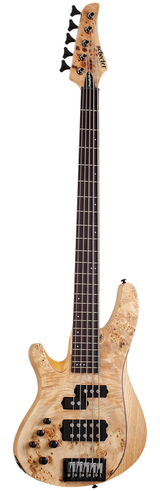 Schecter Reaper-5 Left-Handed Electric Bass Guitar - Natural Satin
