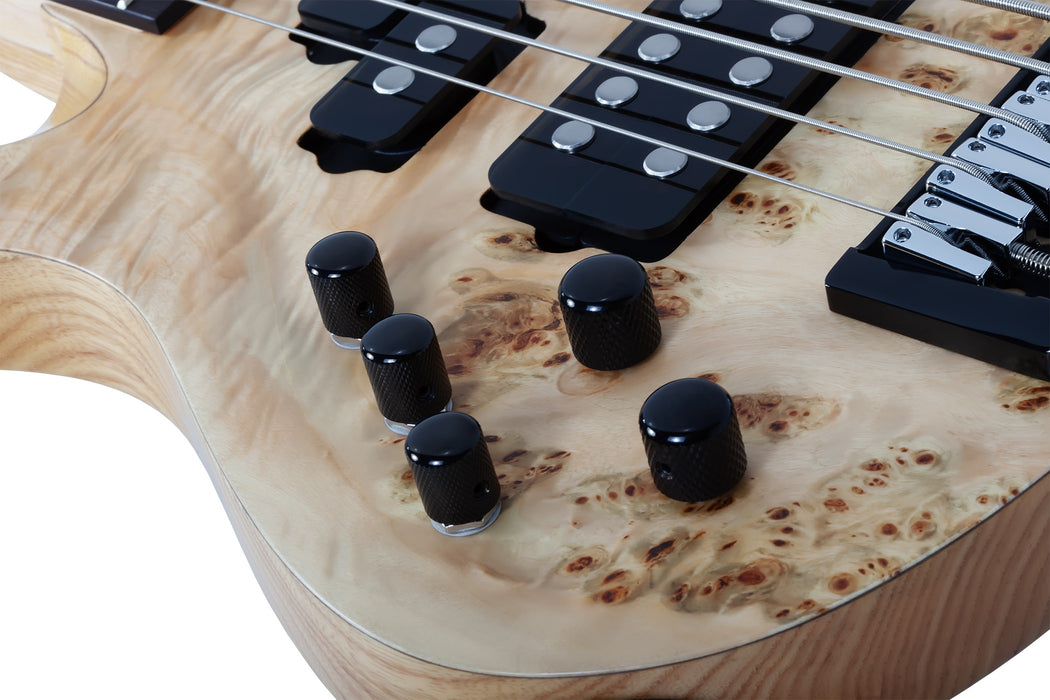 Schecter Reaper-5 Left-Handed Electric Bass Guitar - Natural Satin