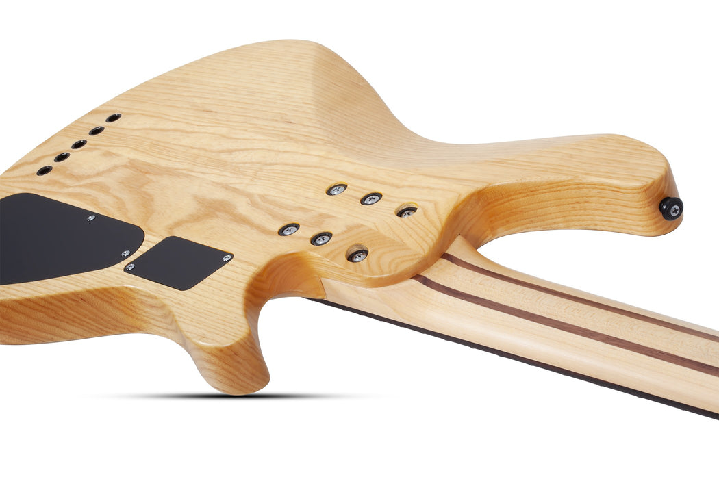 Schecter Reaper-5 Left-Handed Electric Bass Guitar - Natural Satin