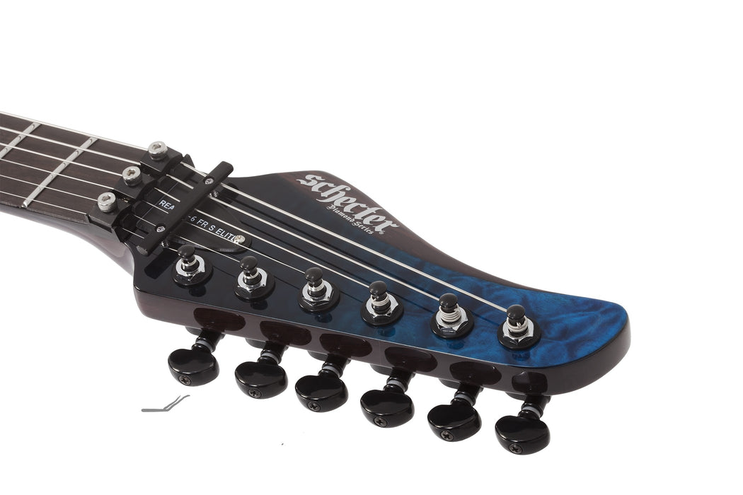 Schecter Reaper-6 Elite FR-S Electric Guitar - Deep Blue Ocean