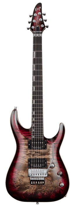 ESP Original HORIZON-CTM FR/Burl Maple - Reptile Red Burst [MIJ - Made in Japan] - Music Bliss Malaysia