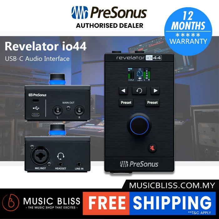 PreSonus Revelator io44 USB-C Audio Interface