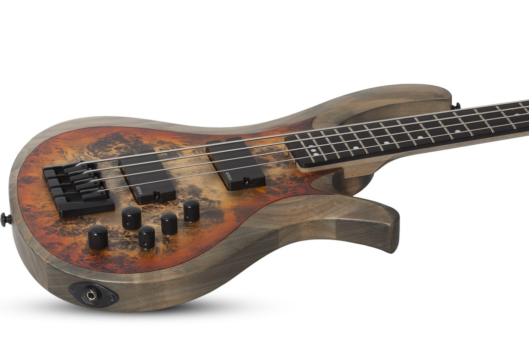 Schecter Riot-4 Electric Bass Guitar - Inferno Burst