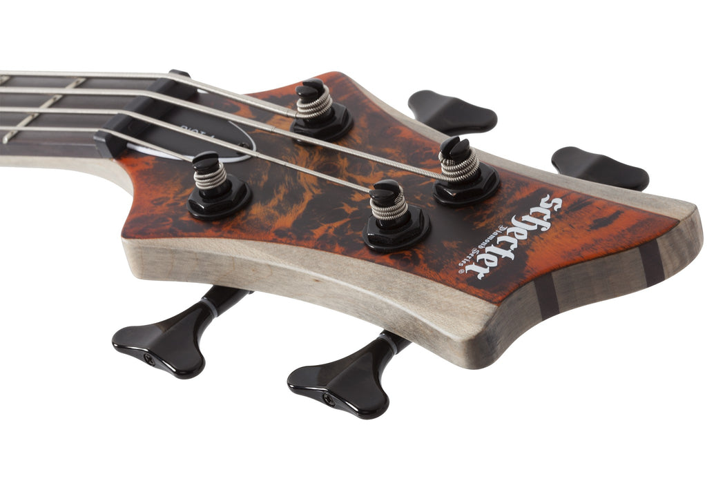 Schecter Riot-4 Electric Bass Guitar - Inferno Burst