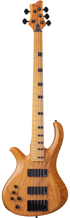 Schecter Riot Session-5 Left-Handed Electric Bass Guitar - Aged Natural Satin