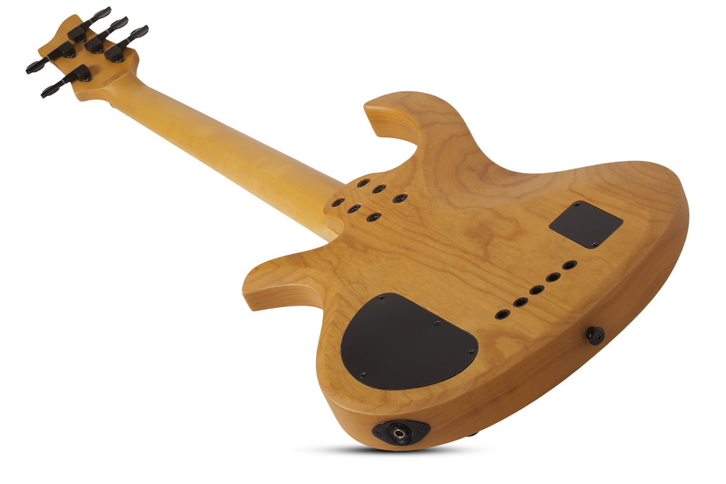 Schecter Riot Session-5 Left-Handed Electric Bass Guitar - Aged Natural Satin