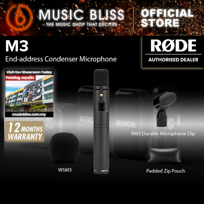 Rode M3 Multi-powered Condenser Microphone 10 Years Warranty [Made in Australia]