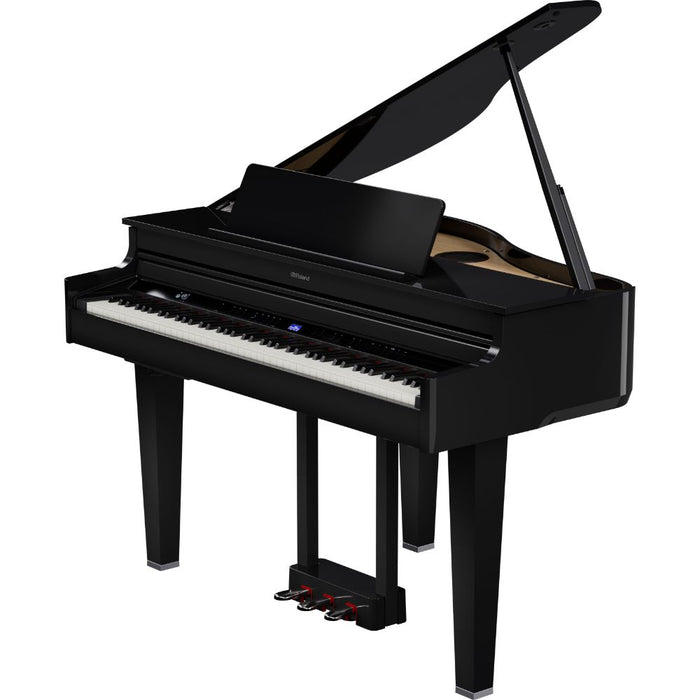 Roland GP-6 Digital Baby Grand Piano with Bench - Polished Ebony - Music Bliss Malaysia