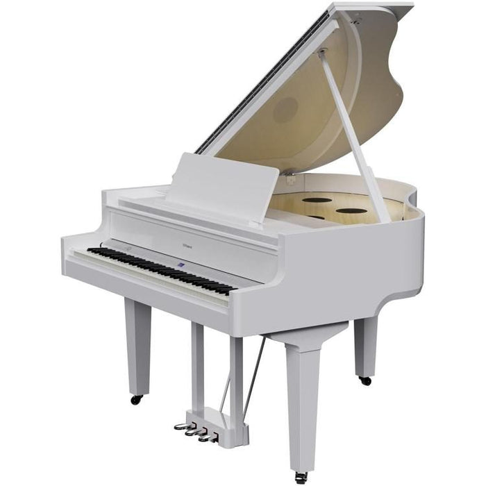 Roland GP-9 Digital Grand Piano with Bench - Polished White - Music Bliss Malaysia