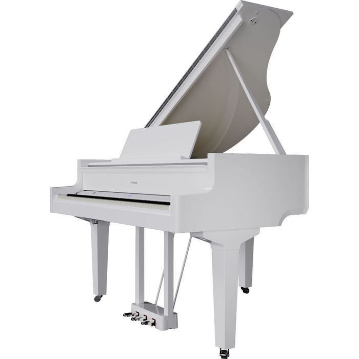 Roland GP-9 Digital Grand Piano with Bench - Polished White - Music Bliss Malaysia