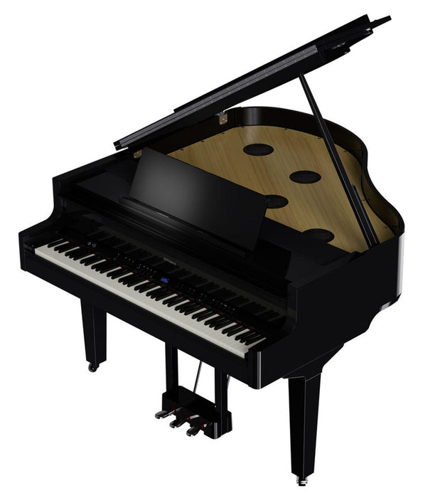 Roland GP-9 Digital Grand Piano with Bench - Polished Ebony - Music Bliss Malaysia