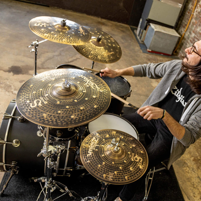 Zildjian SD4680 S Dark Cymbal Pack - 14" Hi-hats, 16" and 18" Crashes, and 20" Ride