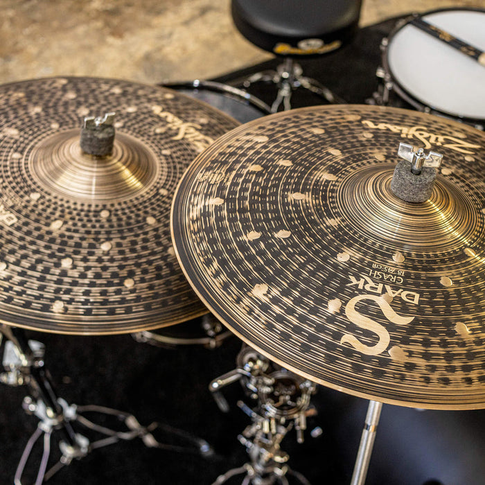 Zildjian SD4680 S Dark Cymbal Pack - 14" Hi-hats, 16" and 18" Crashes, and 20" Ride