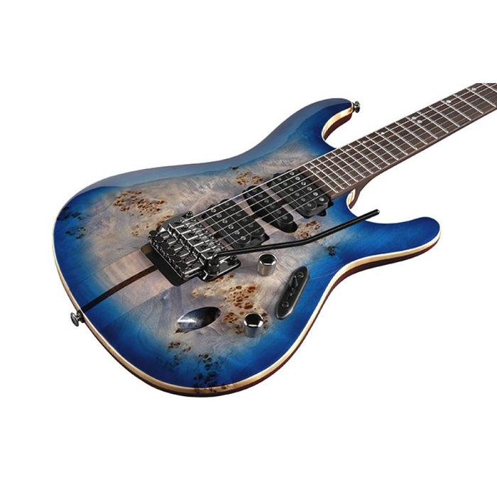 Ibanez Premium S1070PBZ Electric Guitar - Cerulean Blue Burst