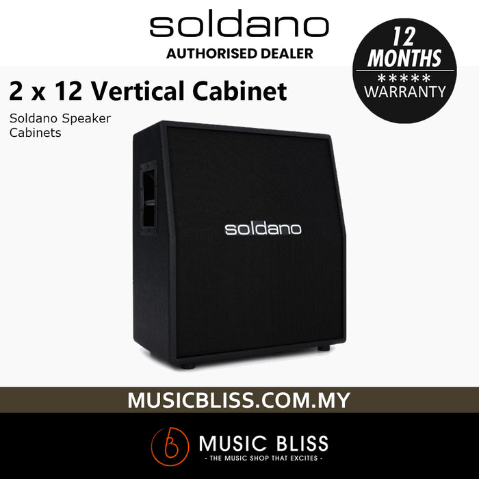 Soldano 212 Vertical Cabinet 2x12" Extension Cabinet - Black