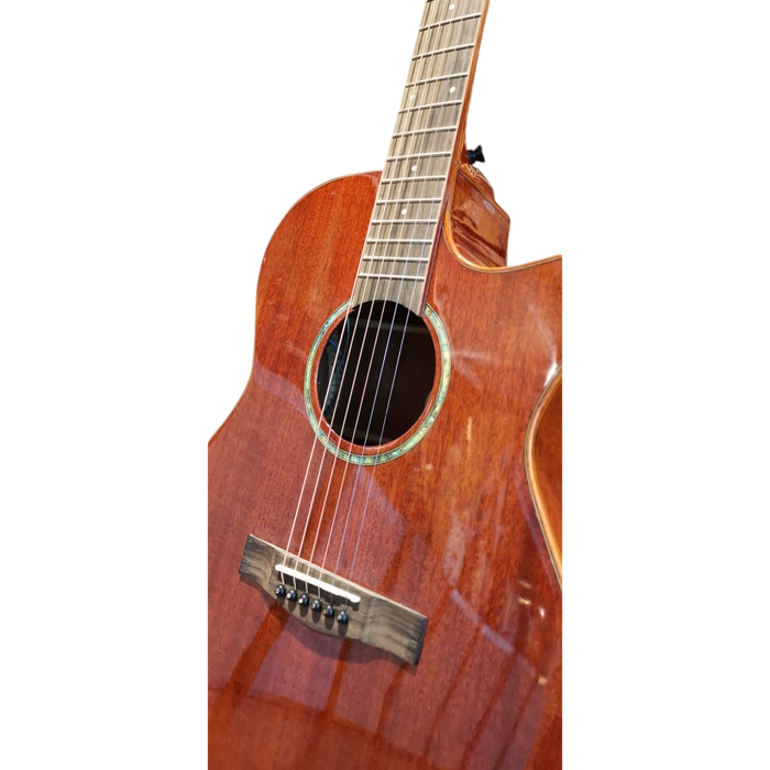 SQOE S360TSKEQ Solid Top Acoustic Electric Guitar