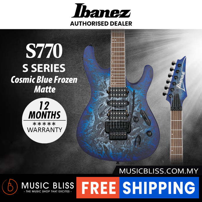 Ibanez S770 Solidbody Electric Guitar - Cosmic Blue Frozen Matte