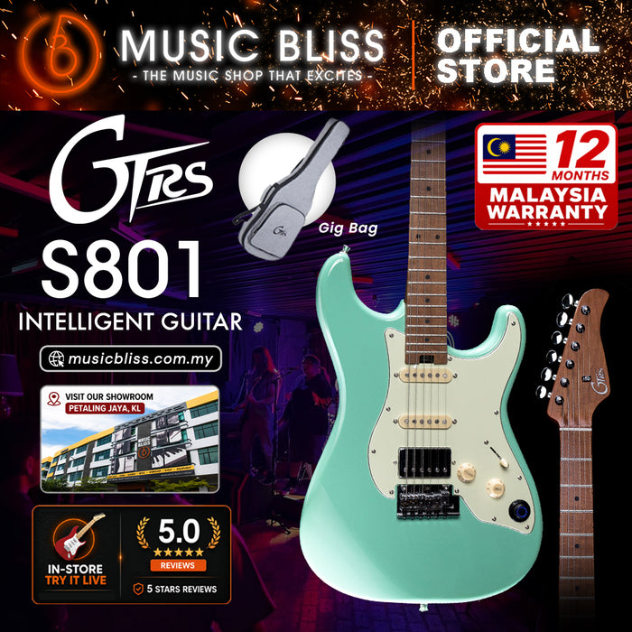 Mooer GTRS Standard S801 Intelligent Electric Guitar with Built-In Effects - Greena