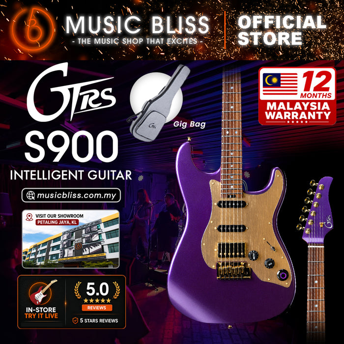 Mooer GTRS Standard S900 Intelligent Electric Guitar with Built-In Effects & Wireless - Plum Purple