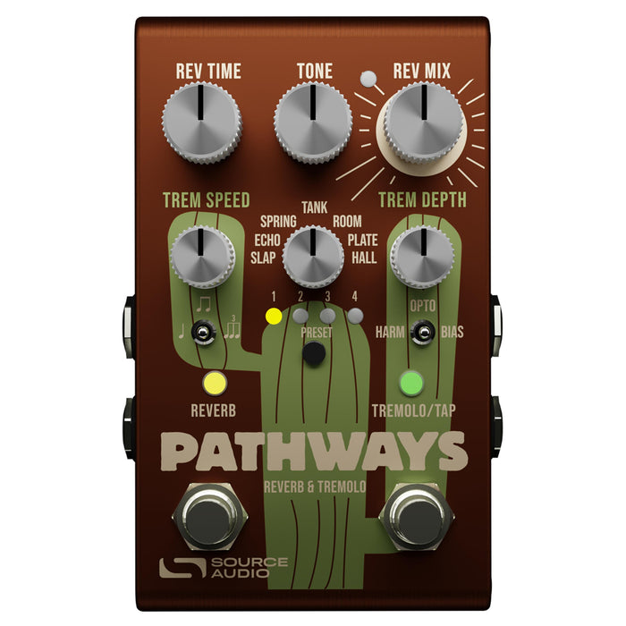 Source Audio Pathways Reverb + Tremolo Pedal