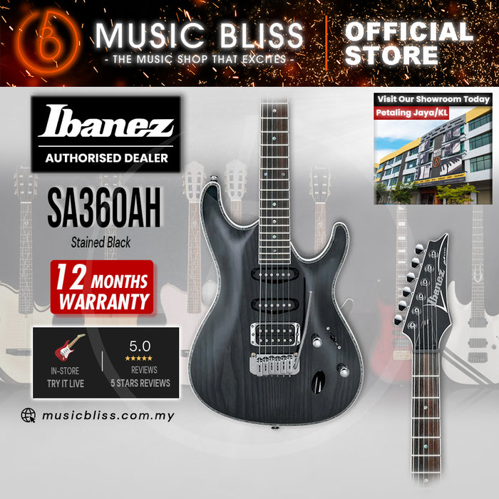 Ibanez SA360AH Electric Guitar - Stained Black