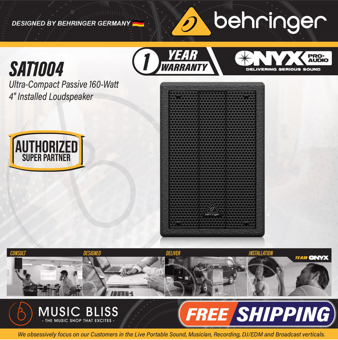Behringer SAT 1004 4.5" Passive Loudspeaker - Music Bliss Malaysia