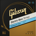 GIBSON ACCESSORIES FLATWOUND ELECTRIC BASS STRINGS - .040-.095 LIGHT SHORT SCALE (SBG-FWSSL) - Music Bliss Malaysia